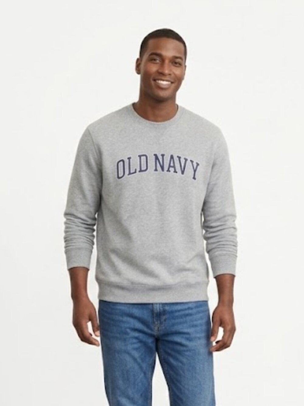 Old Navy Men's heather gray Graphic Print fleece lined Sweatshirt, sz XX Large